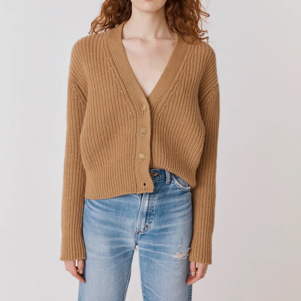 &Daughter Deirdra Cardigan, Camel